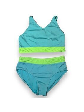 Thereabouts Girl’s Bikini Set Island Turquoise Size Large Plus